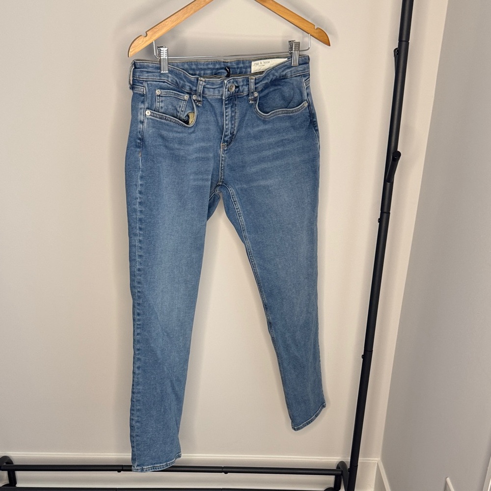 Rag & Bone Light Blue Ankle Jeans